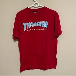 Thrasher Flame Logo Red T-Shirt